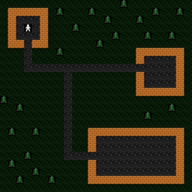 Screenshot of my very rough character movement exercise